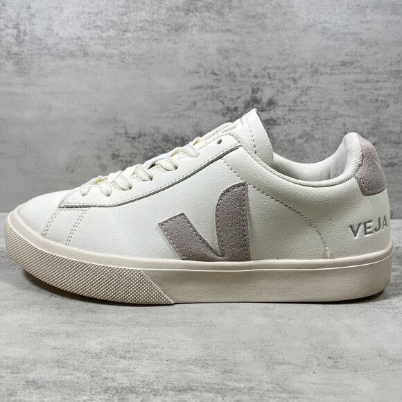 Veja Campo Leather Sneakers - Men's Size EU 40 / US 7 - White - Picture 1 of 9
